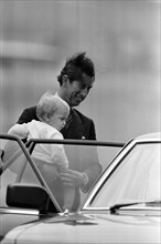 The Royal Family arrive for their summer holiday at Balmoral, Scotland. Prince Charles, Prince of