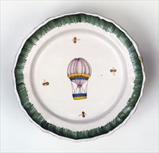Plate with "Le Bordelais" balloon
