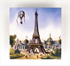 Plat avec représentation de la Tour Eiffel