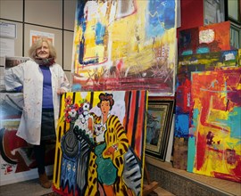 Lille, atelier-galerie de l'artiste Elizabeth Bernard