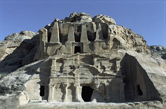 The Obelisk Tomb in Petra, Jordan