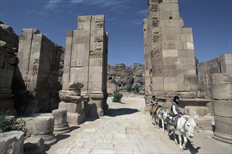Ruins of the city of Petra, Jordan