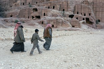 Dans les rues de Petra en Jordanie