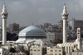 The King Hussein Mosque of Amman in Jordan