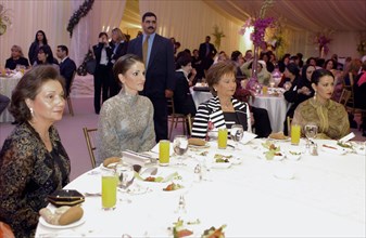 La reine Rania lors du diner du second Sommet de la femme arabe, novembre 2002