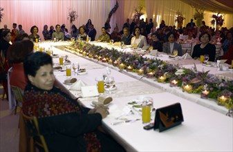 Diner du second Sommet de la femme arabe, novembre 2002