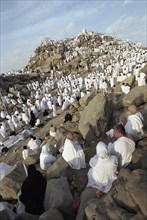 Pilgrims on Mount Arafat, February 2003