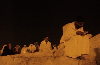 Pèlerins sur le Mont Arafat, février 2003