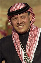 Le Roi Abdallah II de Jordanie, avril 2001