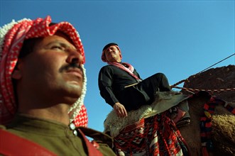 Le Roi Abdallah II de Jordanie, avril 2001