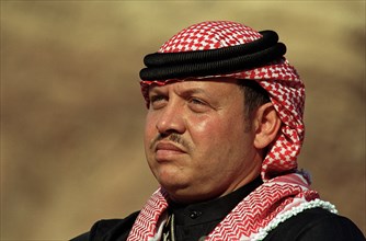 Le Roi Abdallah II de Jordanie, avril 2001