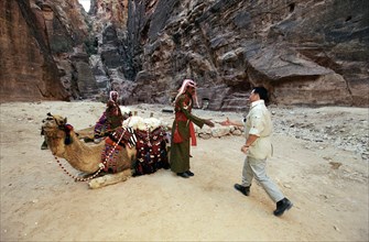 Le Roi Abdallah II de Jordanie, avril 2001