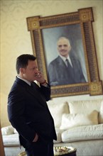 Le Roi Abdallah II de Jordanie, avril 2001
