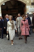 Juan Carlos and Sophia of Spain visit Syria