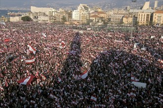 The largest Anti-Syrian demonstration in Beirut