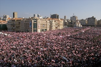 The largest Anti-Syrian demonstration in Beirut