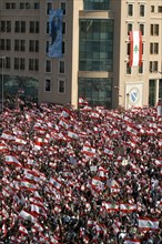 The largest Anti-Syrian demonstration in Beirut