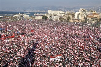 The largest Anti-Syrian demonstration in Beirut