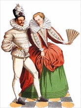 A dancer couple at the court of Henry III of France