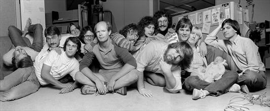 Steve Jobs et l'équipe Apple en 1984