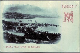 Napoleon I. General view overlooking the Bay of Ajaccio