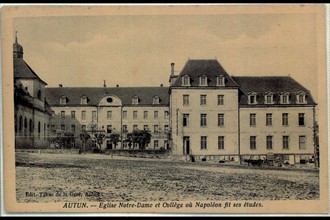 Eglise notre Dame and the school where Napoleon took his exams, Autun