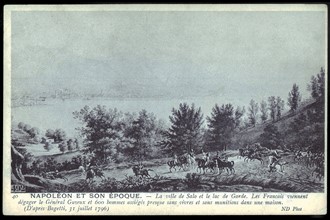 Ville de Salo et lac de Garde : les français viennent dégager le général Guyeux.