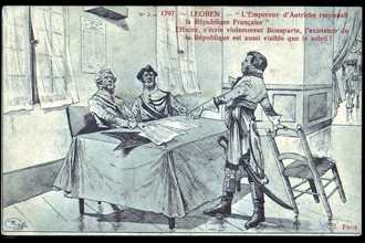 Napoléon Bonaparte à Leoben. 
Les préliminaires de la paix.