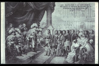 Napoléon Bonaparte. 
Réception du général Bonaparte par le Directoire.