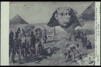 Le Sphinx de Gizeh pendant la Campagne d'Egypte
