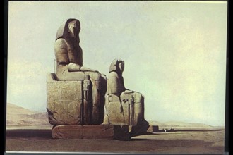 Colosses du Memnon en Egypte.