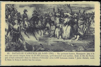 Napoléon Bonaparte. 
Bataille d'Aboukir.