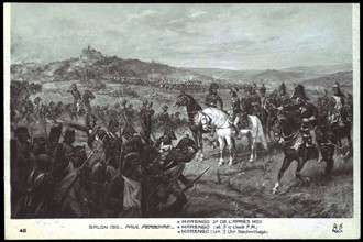 Napoleon Bonaparte. 
Battle of Marengo.