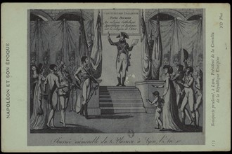 Napoléon Bonaparte proclamé président de la Consulta de la République Cisalpine.