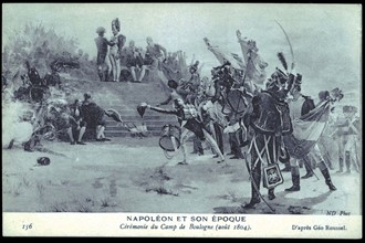 Napoléon Bonaparte.
Cérémonie du camp de Boulogne.