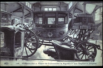 Versailles : voiture du couronnement de Napoléon 1er avec l'Impératrice Joséphine.