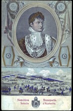 Portrait de Napoléon 1er à la Bataille d'Austerlitz.