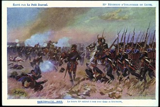 Bataille d'Austerlitz. 
33e régiment d'infanterie de ligne.