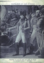Napoleon I receiving the keys to the town of Vienna.