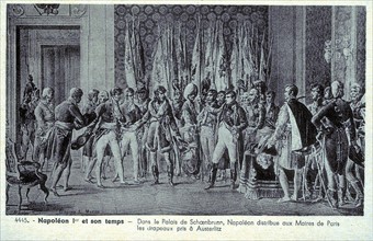 Napoléon 1er dans le palais de Schoenbrunn (Vienne).