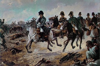 Napoléon 1er lors de la Bataille d'Iéna.