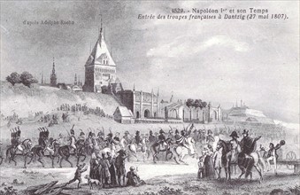 Entrée des troupes françaises à Dantzig.