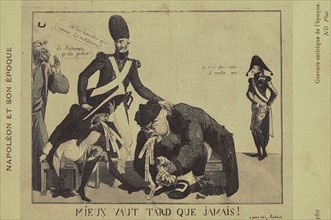 Napoléon 1er : gravure satirique de l'époque.
1807