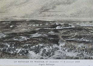 La bataille de Wagram, 2e journée.
6 juillet 1809
