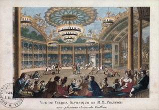 View of the Cirque Olympique owned by Antoine Franconi.