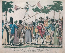 Forioso performing in the Champs-Elysées.
15th August 1809