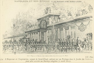 Cérémonie de mariage de Napoléon 1er et de Marie-Louise de Hasbourg.
2 avril 1810