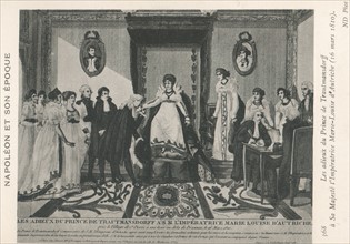 Les adieux du prince de Trautmansdorff à sa majesté l'impératrice Marie-Louise d'Autriche.
16 mars 1810
