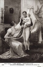 Napoléon 1er, Marie-Louise et leur fils Napoléon-François-Charles-Joseph.
