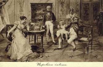 Napoleon I, Marie-Louise and their son Napoleon-François-Charles-Joseph.
